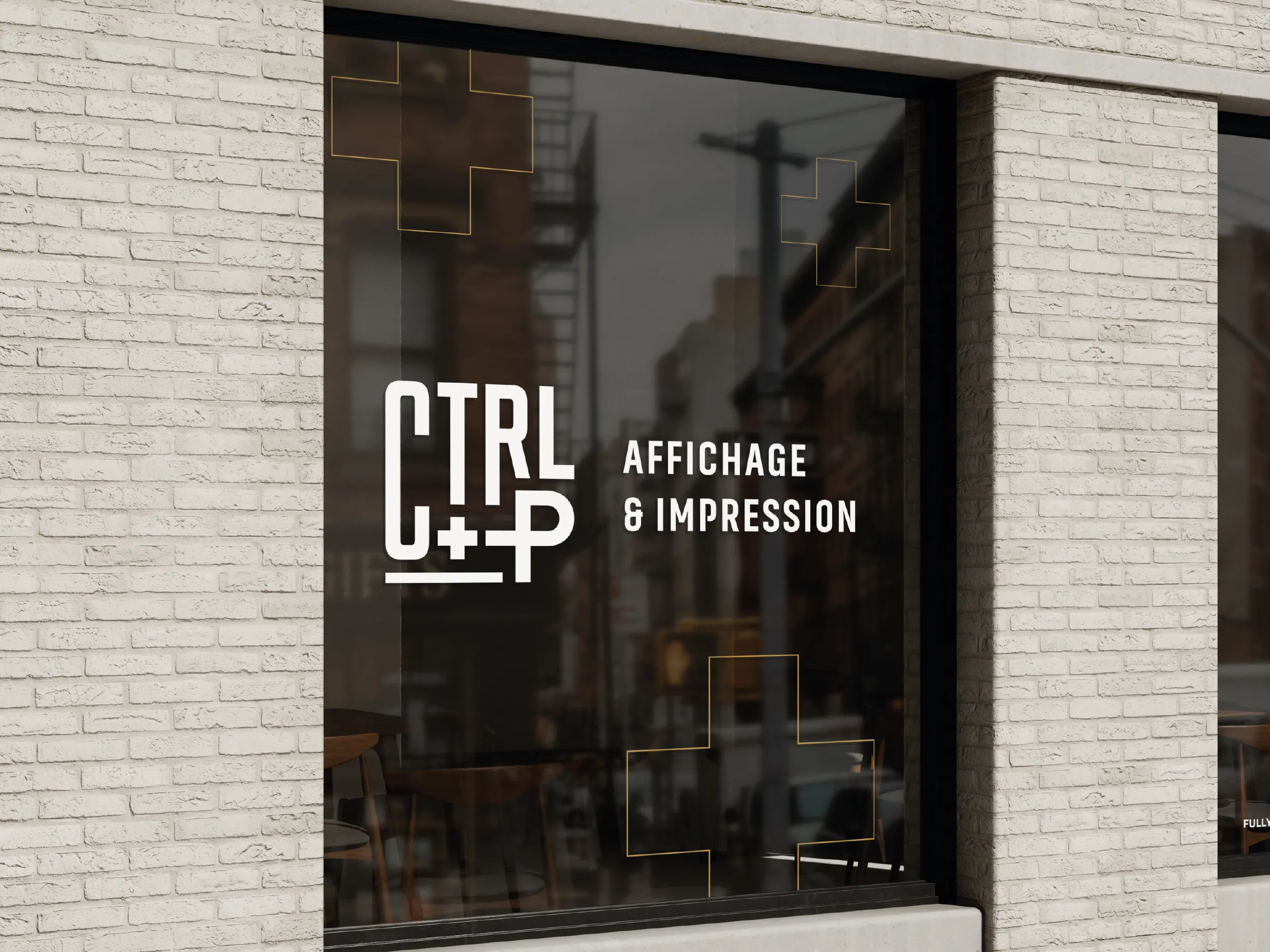 Lettrage de vitrine